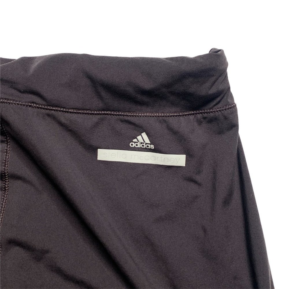 Stella McCartney Adidas Ankle Zip Dark Purple Leggings Workout Athletic Designer - Picture 8 of 12